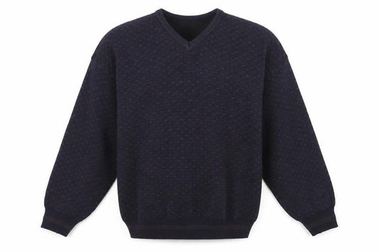 Preswick & Moore Black V-Neck Pullover XXL Jumper