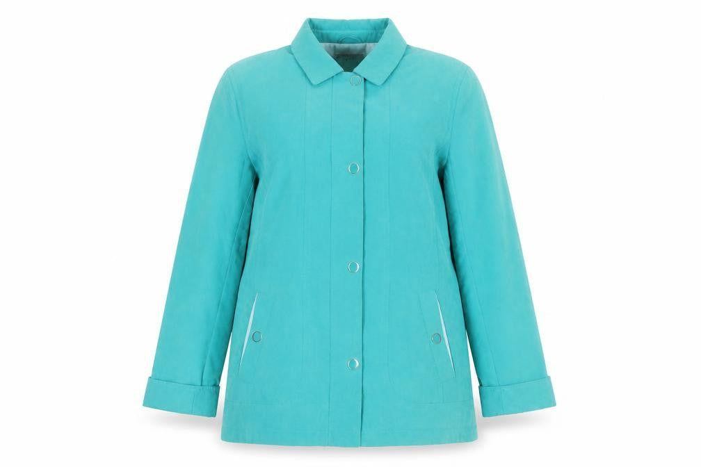 Isle Green Buttoned Mid-Length Coat Size 16