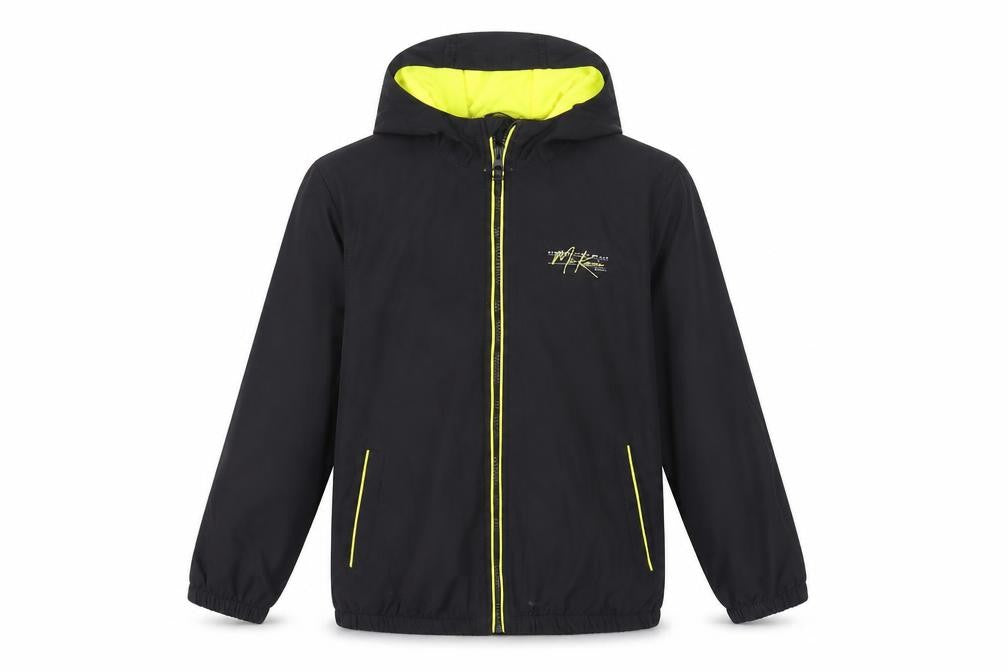 McKenzie Boys Black Hooded Windbreaker 10-12 Years