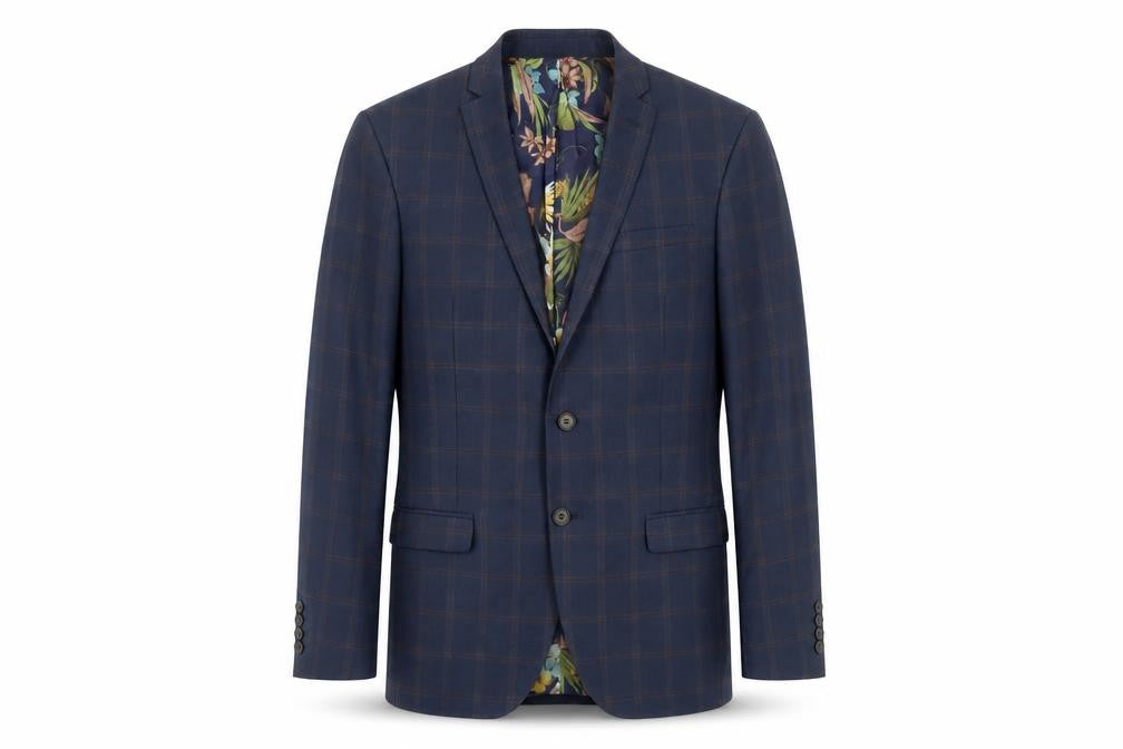 Alexandre of England Blue Check Blazer 38 Regular
