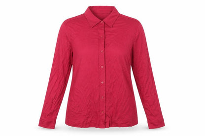 East Womens Pink Viscose Basic Button-Up Size 18 Collared