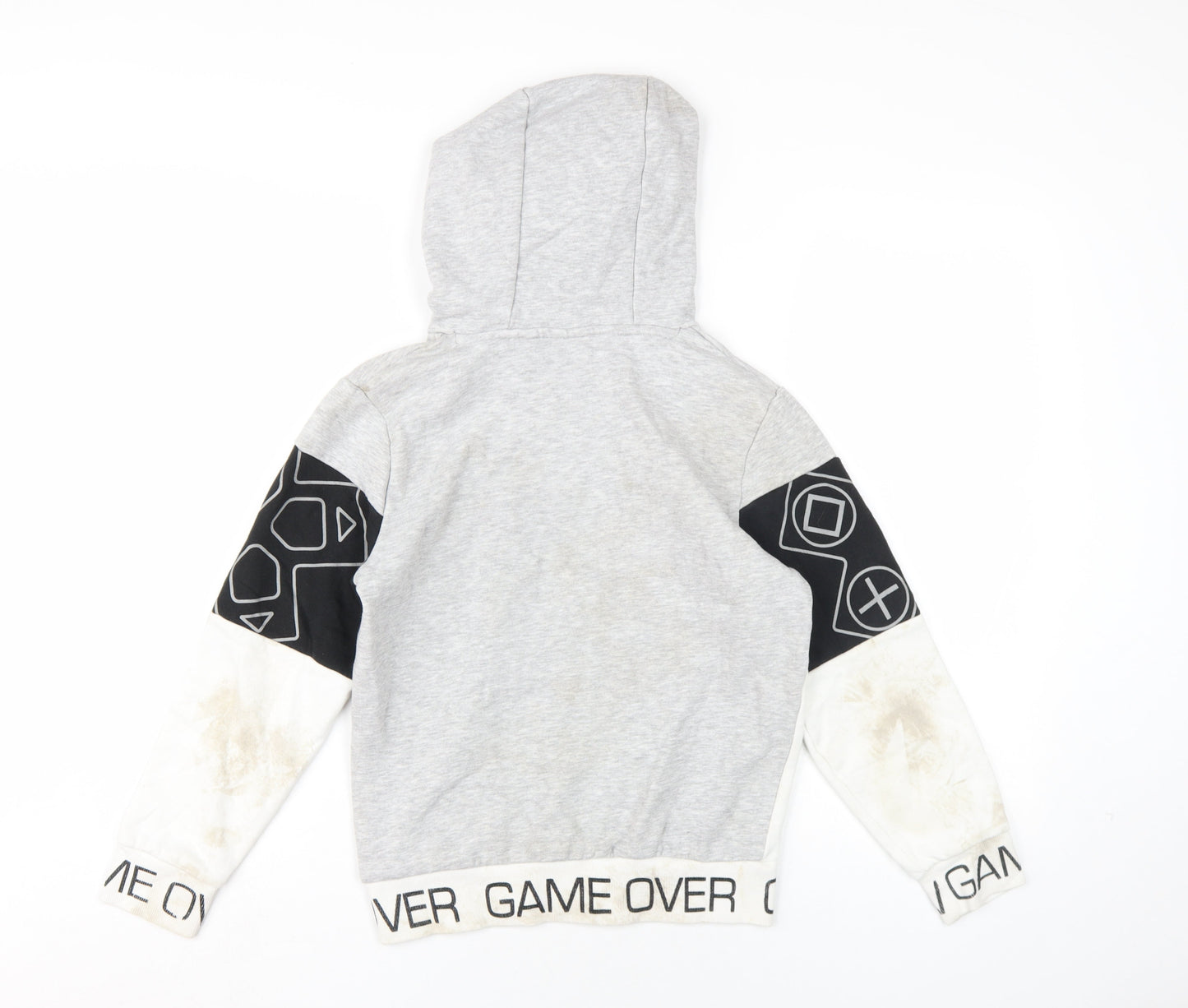 PlayStation Boys Multicoloured Geometric Cotton Pullover Hoodie Size 10 Years Pullover