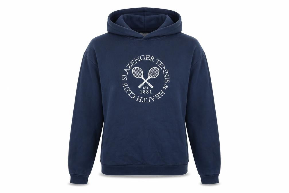 Slazenger Womens Blue Cotton Pullover Hoodie Size 10 Pullover