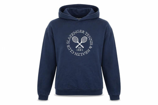 Slazenger Womens Blue Cotton Pullover Hoodie Size 10 Pullover