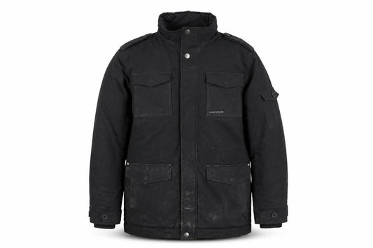 VOLCANO Mens Black Jacket Coat Size L Zip