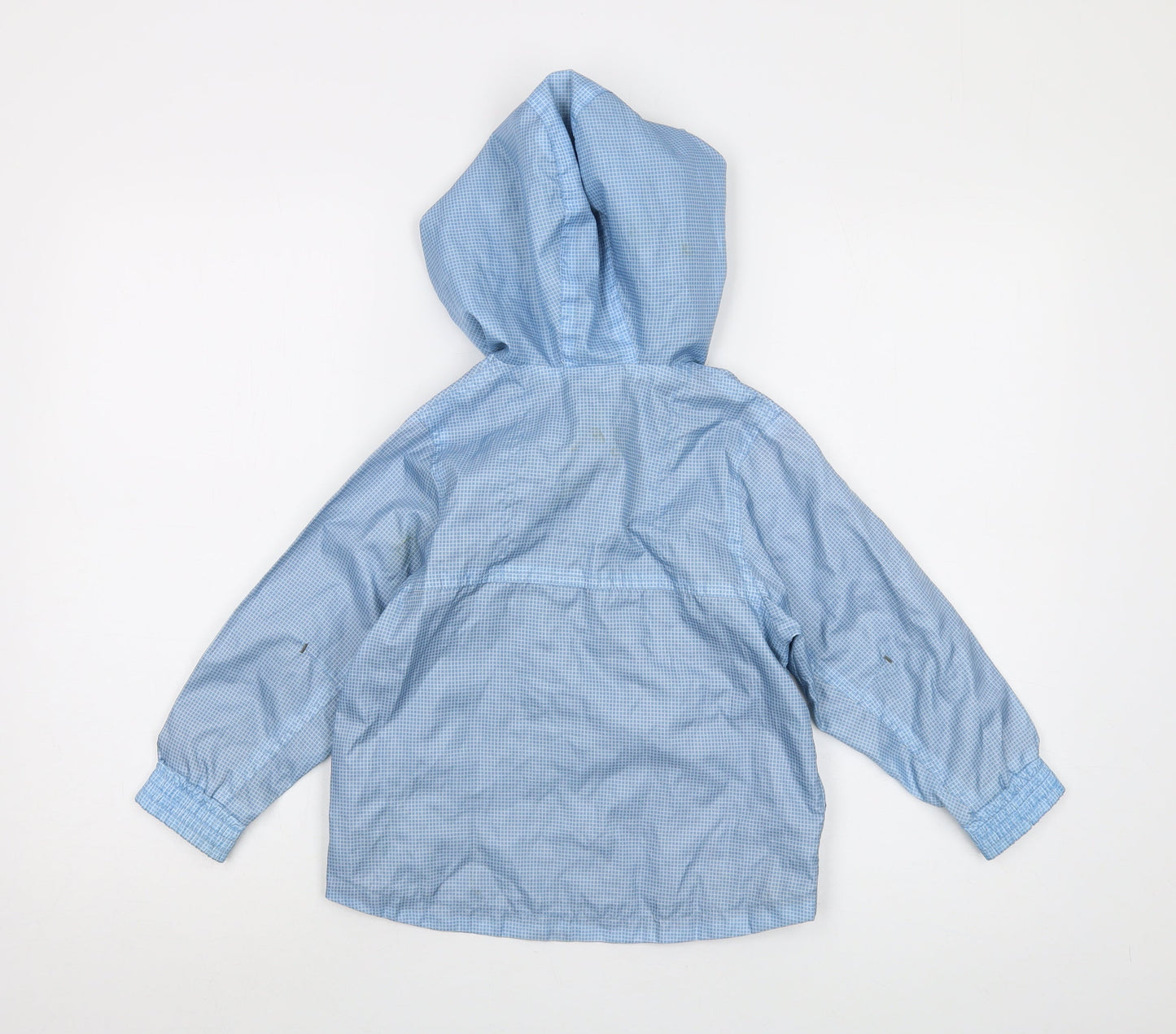 Mini Club Boys Blue Check Jacket Size 4-5 Years Pullover
