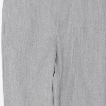 Vero Moda Womens Grey Polyester Trousers Size XS L27 in Regular
