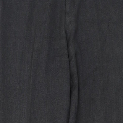 BOSS Mens Green Polyester Trousers Size 34 in L32 in Regular Button