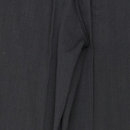 BOSS Mens Green Polyester Trousers Size 34 in L32 in Regular Button