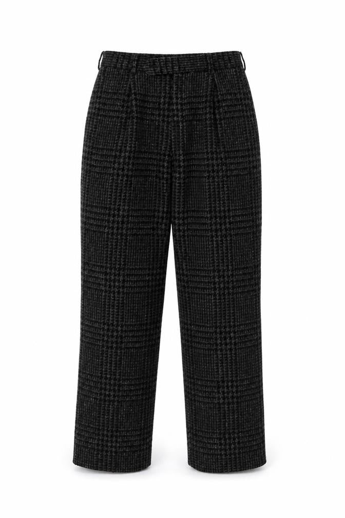 Discopul Womens Grey Geometric Acrylic Trousers Size M L28 in Regular Button