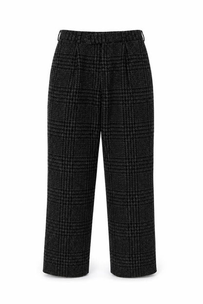 Discopul Womens Grey Geometric Acrylic Trousers Size M L28 in Regular Button