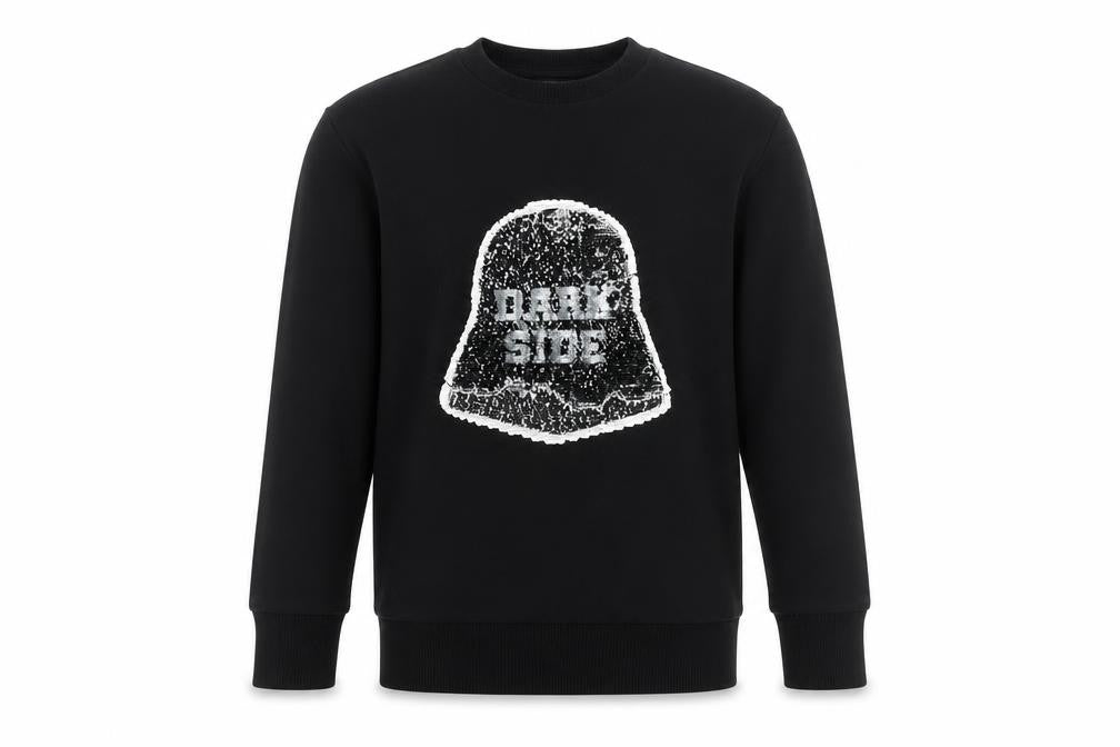 Star Wars Boys Black Cotton Pullover Sweatshirt Size 9 Years Pullover