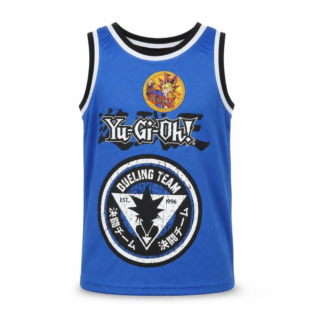 Yu-Gi-Oh! Boys Blue Polyester Basic Tank Size 8-9 Years Round Neck Pullover