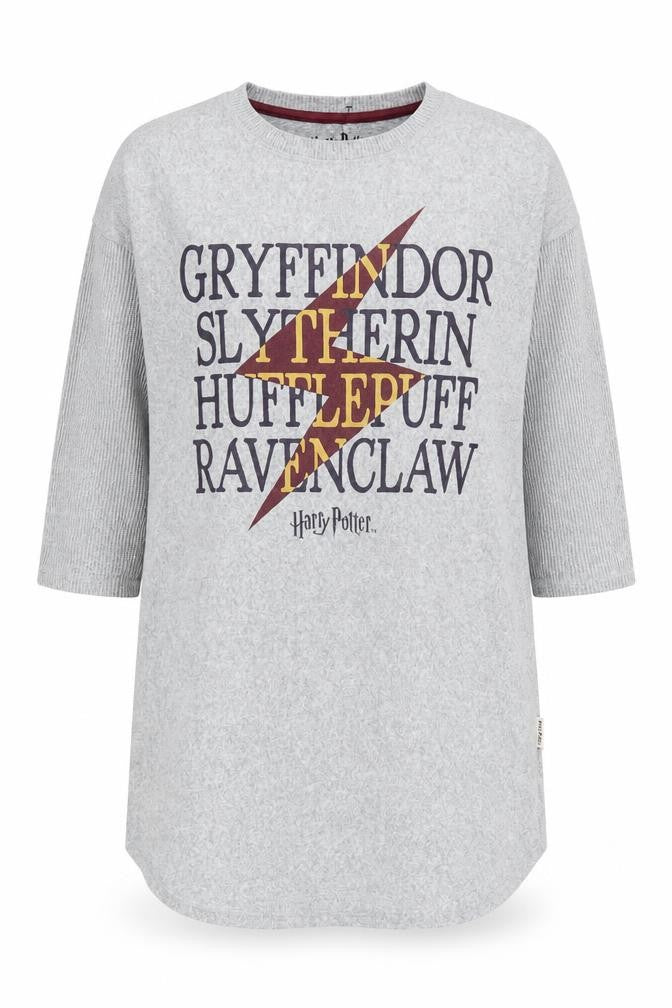Harry Potter Grey Nightshirt with 3/4 Sleeves, Size 12
