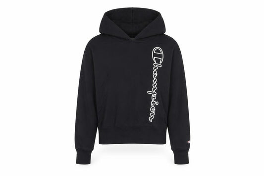 Champion Womens Black Pullover Hoodie, S -