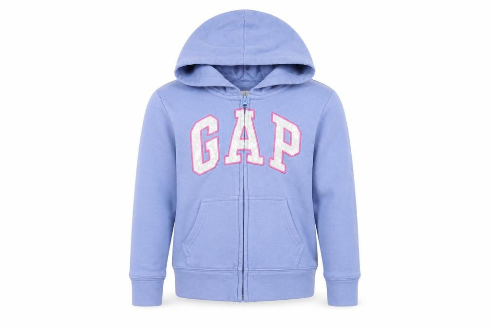 Gap Kids Blue Full Zip Hoodie - 8-9 Years