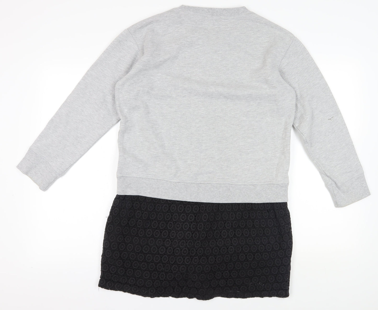 Hush Grey Black Sweatshirt Size 12