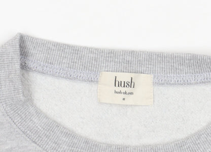 Brand and care label for Hush Grey Black Sweatshirt, size 12