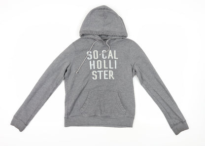 Hollister Womens Grey Pullover Hoodie M