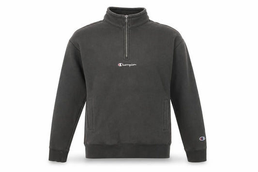 Champion Black 1/4 Zip Sweatshirt XS Unisex