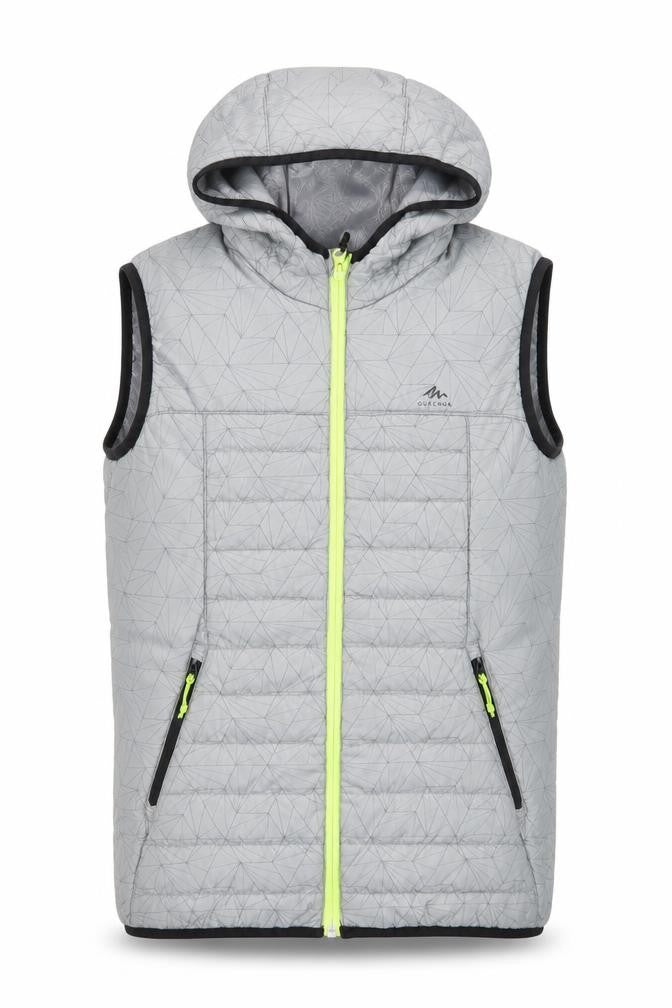 Decathlon Grey Youth Puffer Jacket 14-15 Yrs Hooded