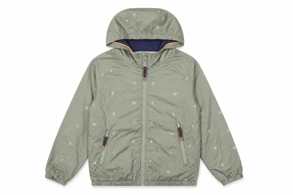 FatFace Green Hooded Animal Print Jacket 9-10 Years