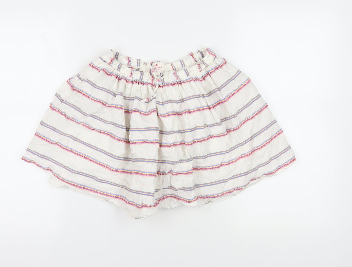 FatFace Multicoloured Striped Peasant Skirt, Girls 12-13