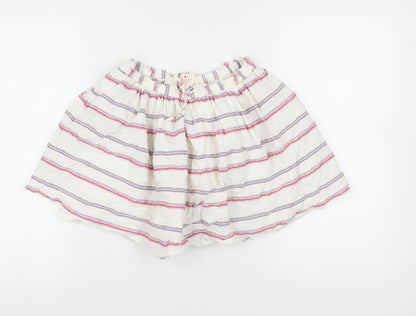 FatFace Multicoloured Striped Peasant Skirt, Girls 12-13