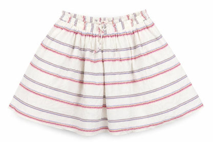 FatFace Multicoloured Striped Peasant Skirt, Girls 12-13