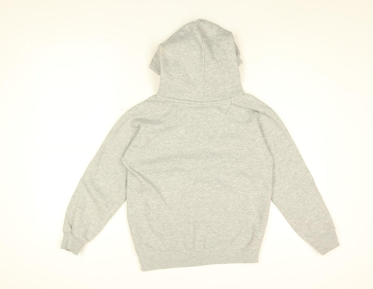 Friends Girls Grey Cotton Pullover Hoodie Size 9-10 Years Pullover - Friends Logo