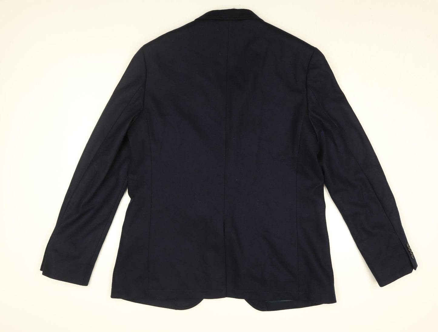 Marks and Spencer Mens Blue Polyester Jacket Suit Jacket Size 46 Regular