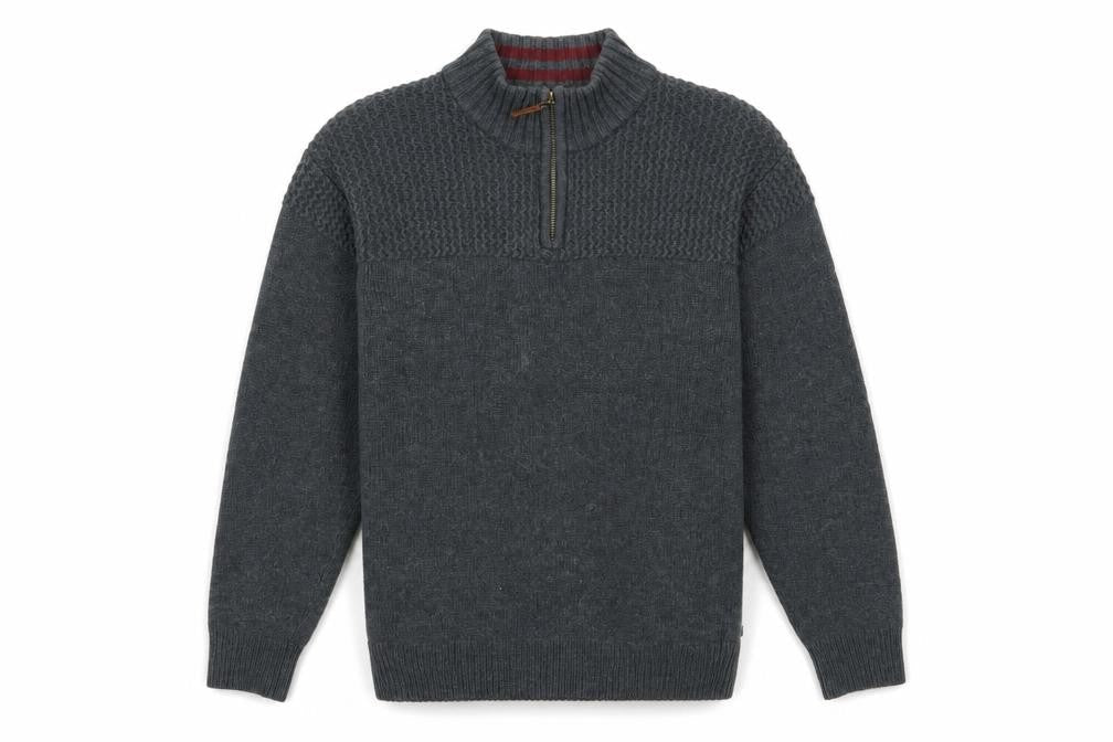 Peter Gribby Mens Blue Wool Pullover Sweatshirt Size L