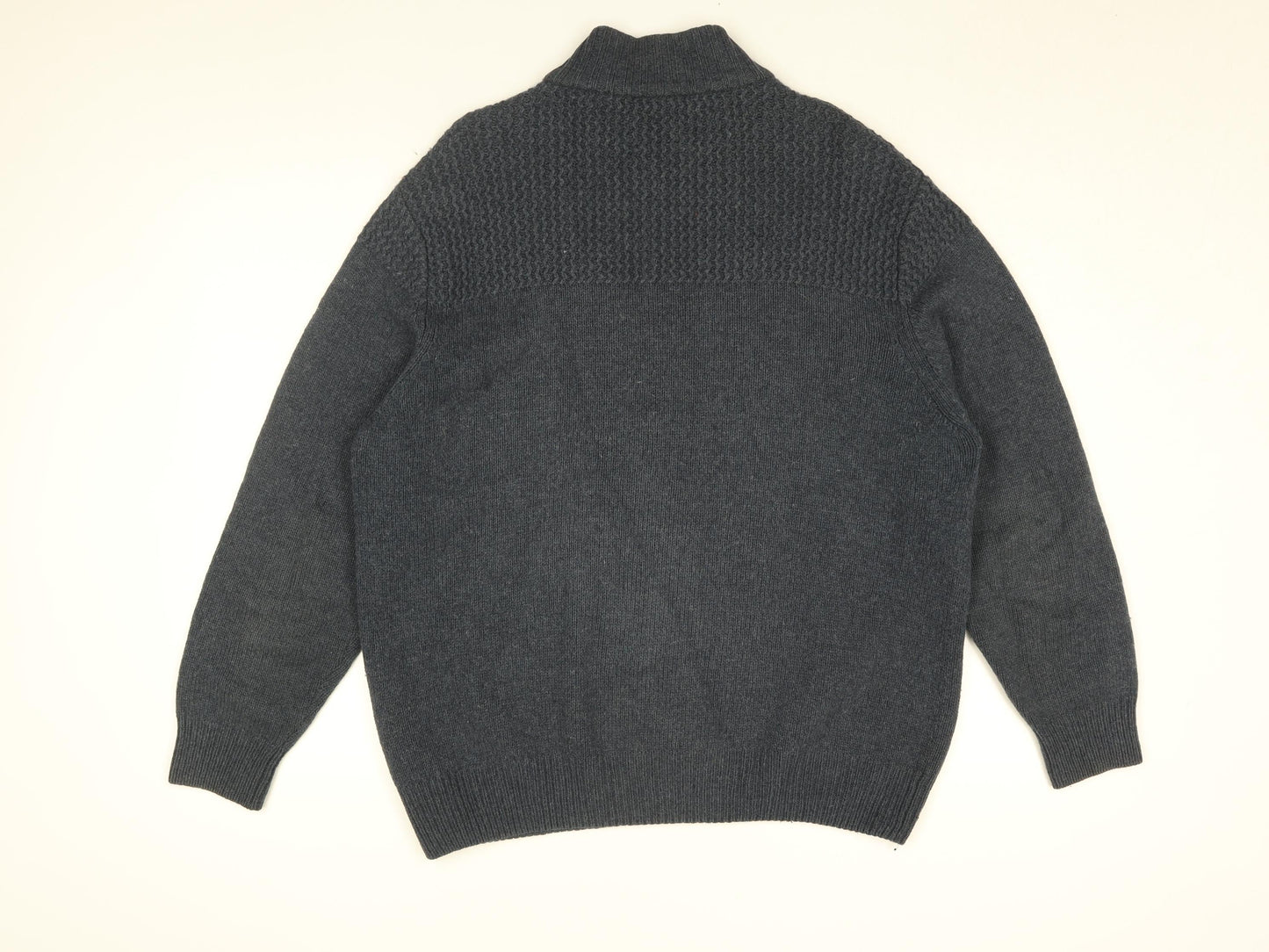 Peter Gribby Mens Blue Wool Pullover Sweatshirt Size L
