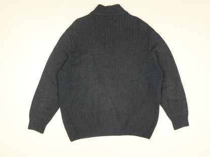 Peter Gribby Mens Blue Wool Pullover Sweatshirt Size L