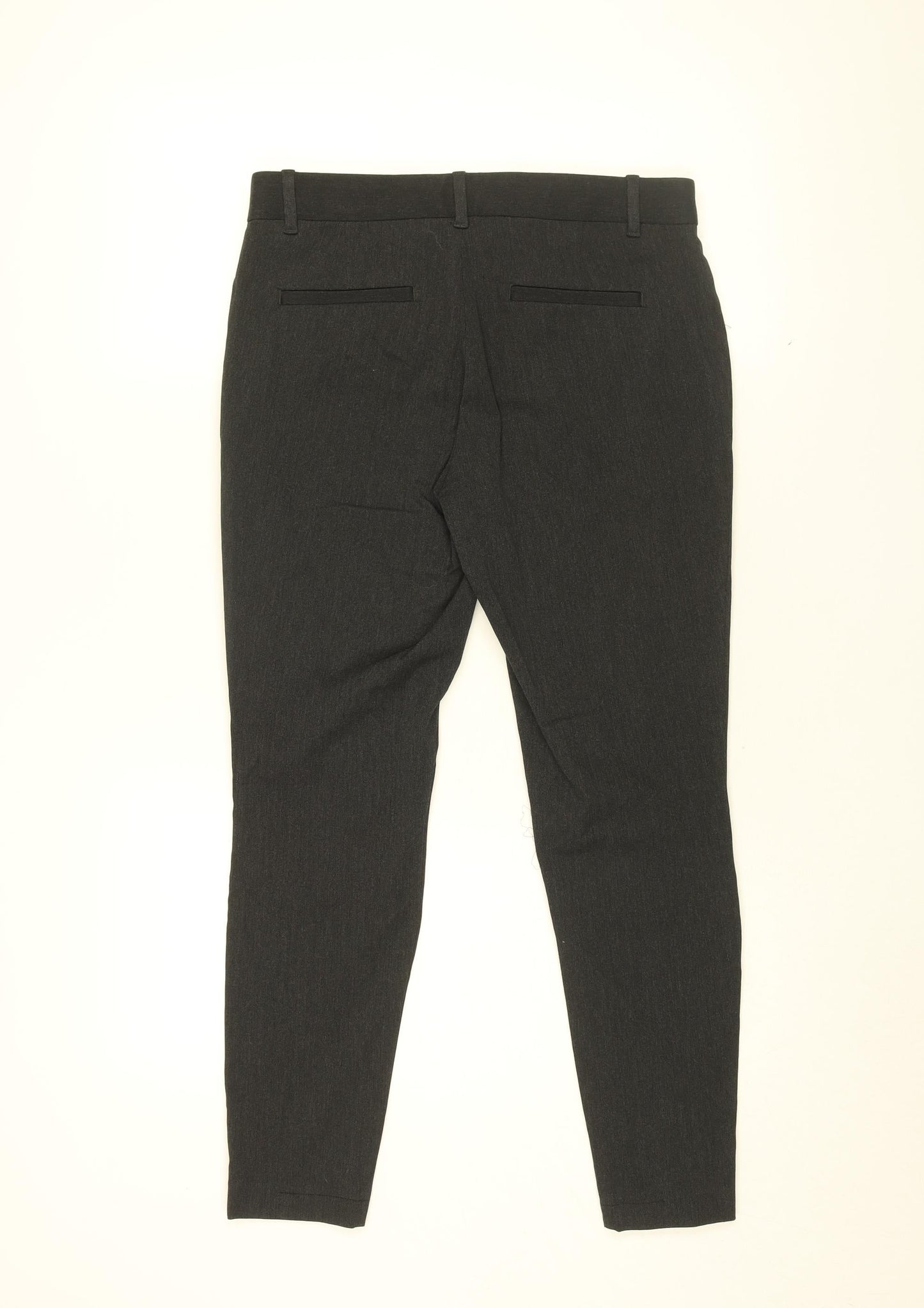 Gap Womens Grey Cotton Trousers Size 6 L27 in Regular Zip