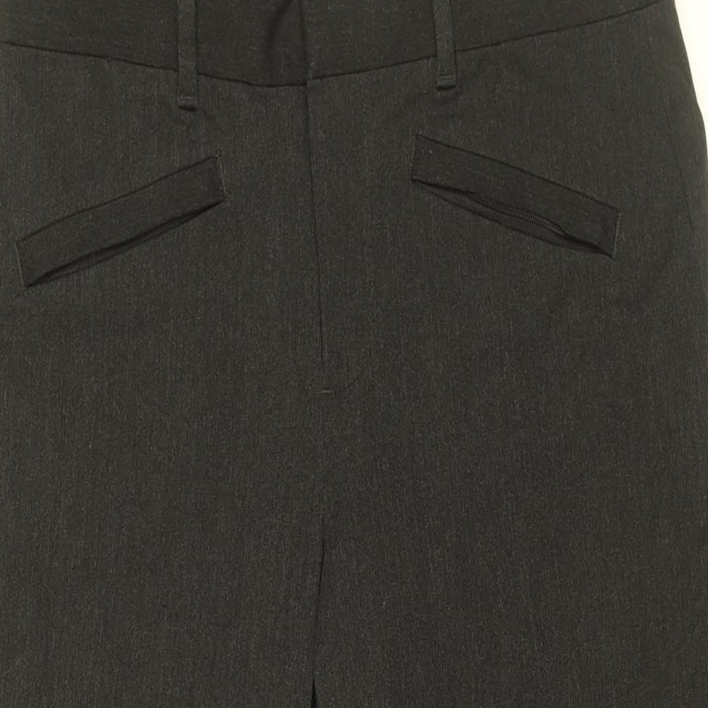 Gap Womens Grey Cotton Trousers Size 6 L27 in Regular Zip