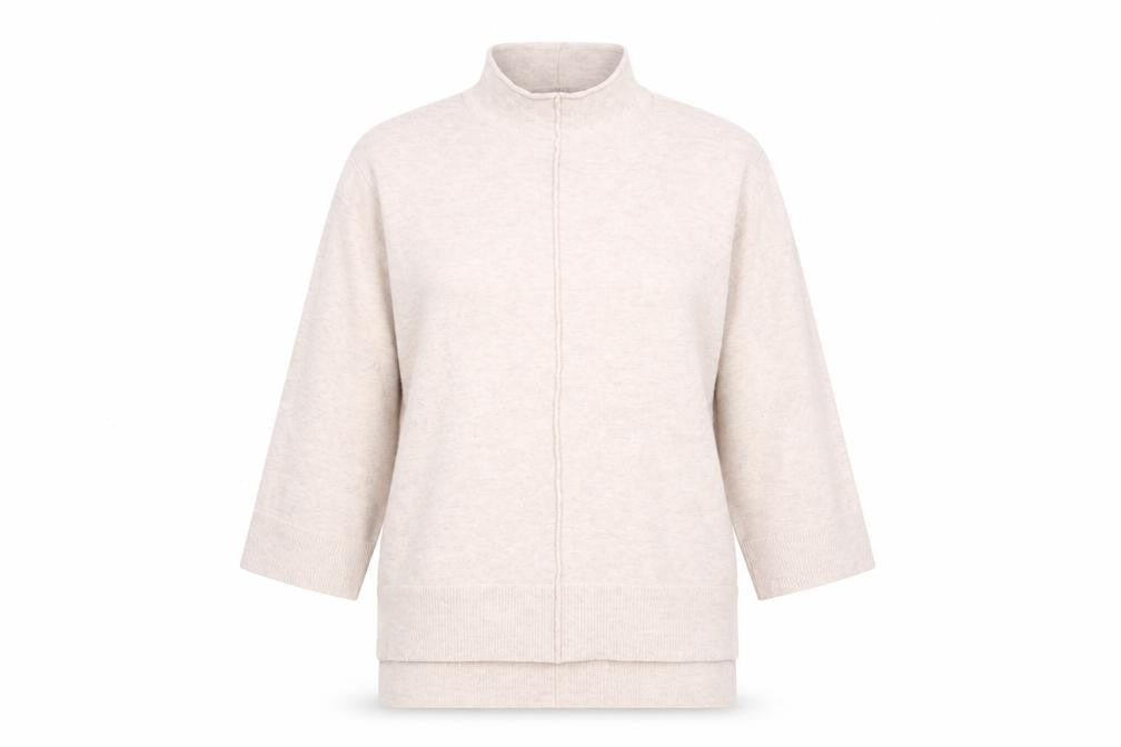 French Connection Womens Pink High Neck Acrylic Pullover Jumper Size L