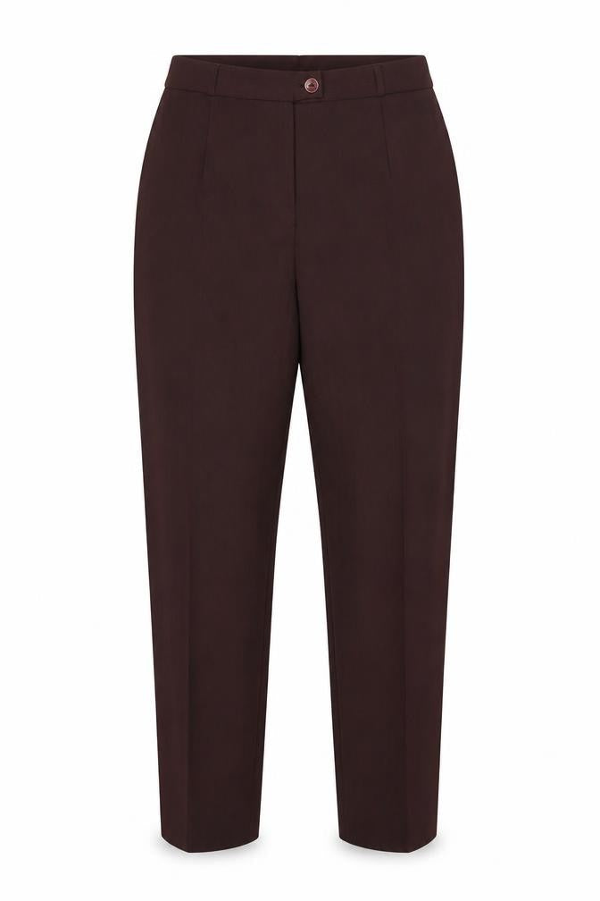 Bella Pasini Womens Red Polyester Trousers Size 18 L29 in Regular Zip
