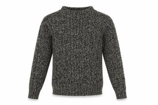 Bean Signature Mens Black Round Neck Cotton Pullover Jumper Size S Long Sleeve