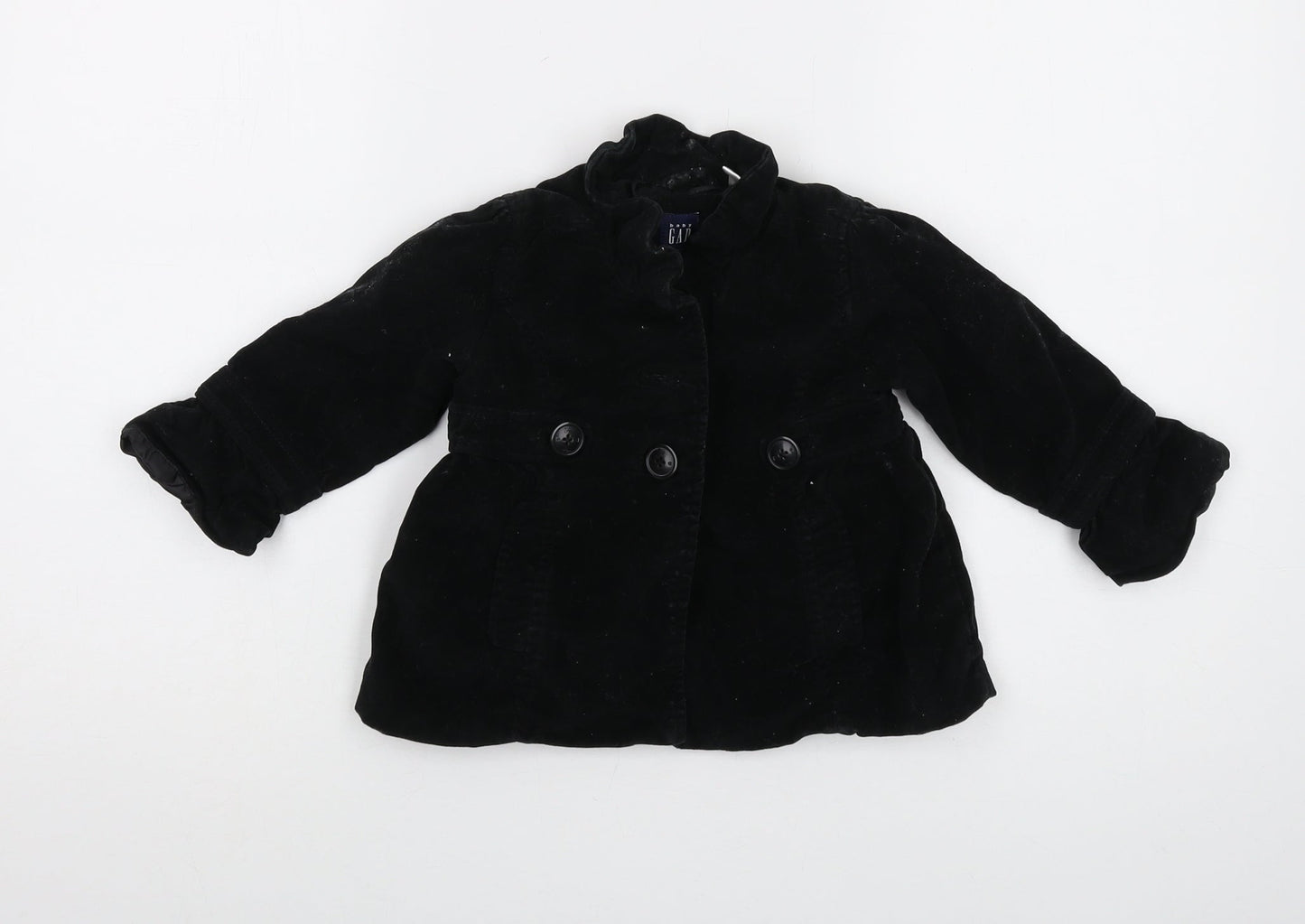 Gap Girls Black Jacket Size 2 Years Button