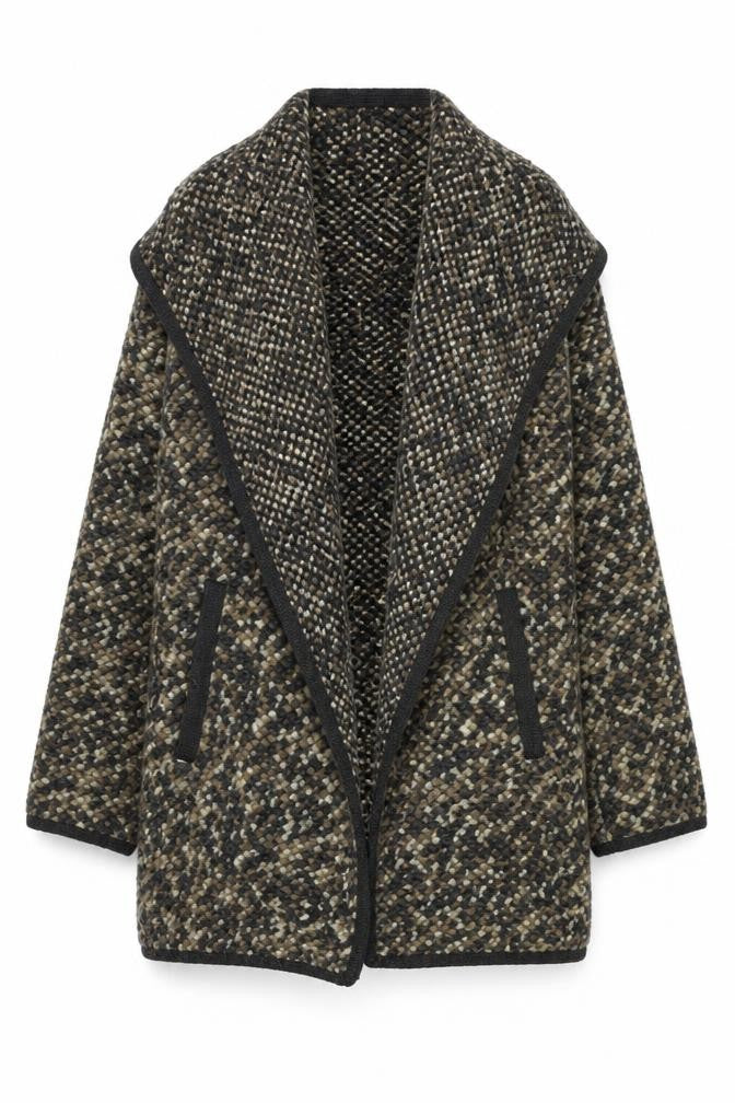 Monsoon Womens Beige V-Neck Polyester Cardigan Jumper Size S