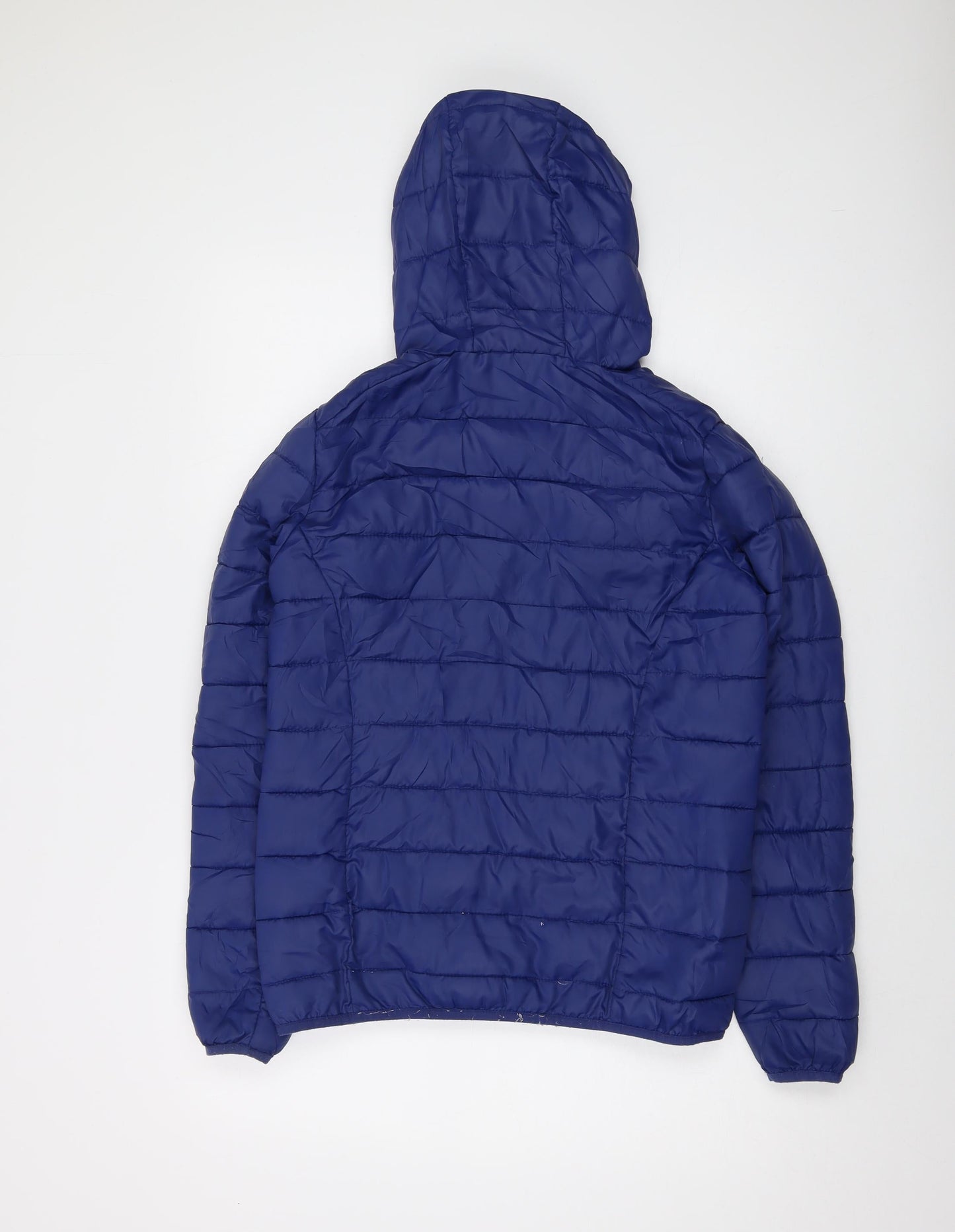 Freedom Trail Womens Blue Puffer Jacket Jacket Size 8 Zip