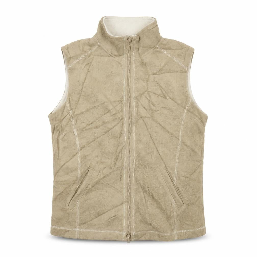 Armor Lux Womens Beige Jacket Waistcoat Size 14 Zip