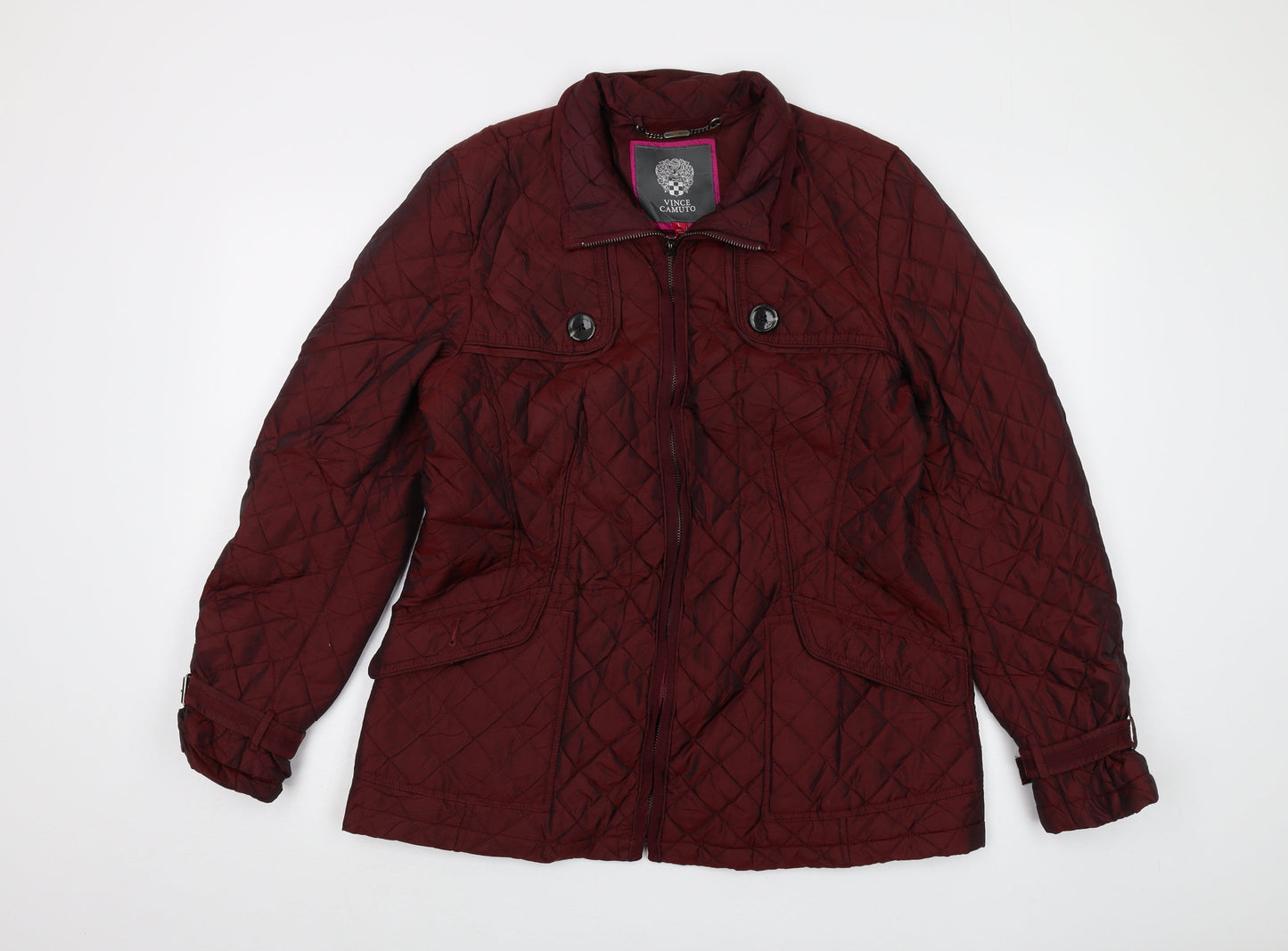 Vince Camuto Womens Red Jacket Size L Zip - Vintage