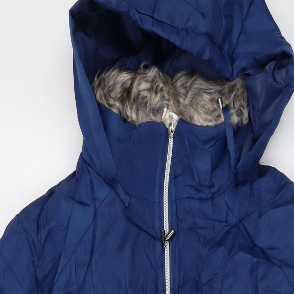 Anna de Lancay Womens Blue Jacket Size S Zip