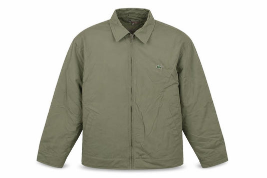 Le Shark Mens Green Jacket Size M Zip - Vintage