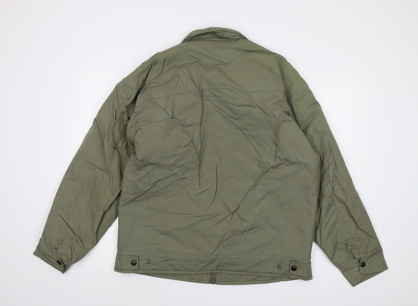 Le Shark Mens Green Jacket Size M Zip - Vintage
