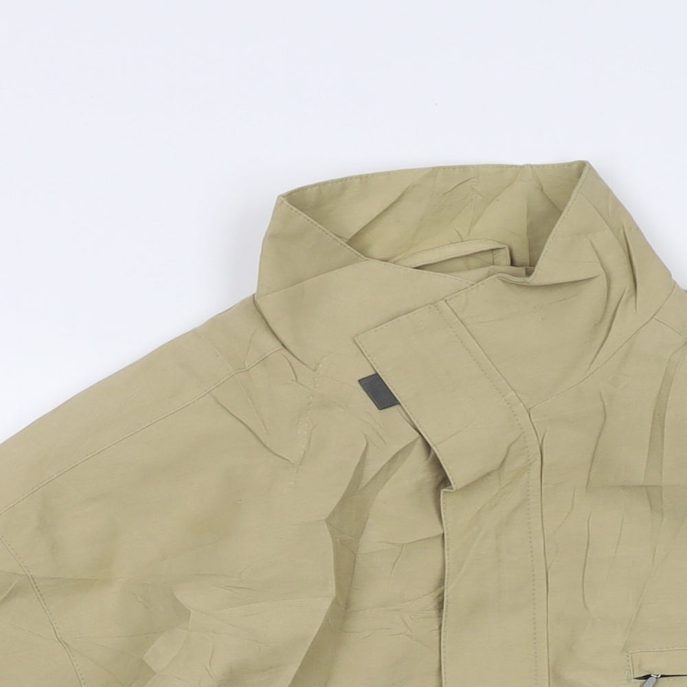 Debenhams Mens Beige Jacket Size M Zip - Vintage