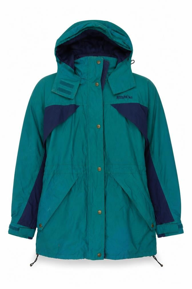 Scanda Womens Green Jacket Size 14 Zip