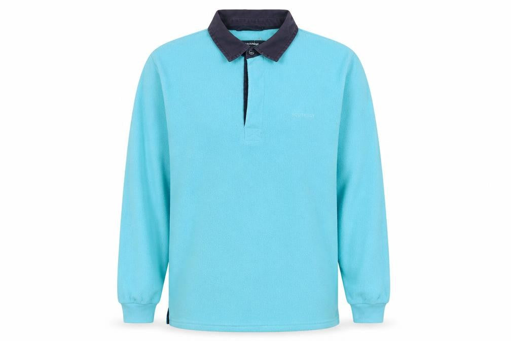 South Bay Mens Blue Polyester Pullover Sweatshirt Size L - Logo, Embroidered